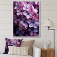 thumbnail image 1 of Designart "Flowers Lilacs" Floral Floater Framed Canvas Wall Art, 1 of 7