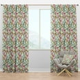 thumbnail image 1 of Designart 'Flowers With Green Leaves VI' Floral Blackout Curtain Panel, 1 of 4