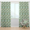 thumbnail image 1 of Designart 'Flowers With Green Leaves XI' Floral Blackout Curtain Panel, 1 of 4