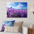 thumbnail image 1 of Designart "Flowers peaceful Lavender II" Floral Metal Art Living Room, 1 of 5
