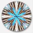 thumbnail image 1 of Designart 'Flowers with Radiating Rays ' Modern wall clock, 1 of 4