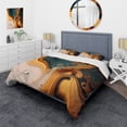 thumbnail image 1 of Designart "Fluid Abstractions Yellow and Green I" Abstract Liquid Ink Bedding Covert Set - Modern Yellow Abstract Bed Set With 1 Sham, 1 of 6