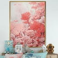 thumbnail image 1 of Designart "Fluid Art Red Coral I" Coastal Coral Under Water Floater Framed Wall Art Prints, 1 of 5