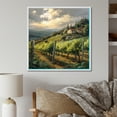 thumbnail image 1 of Designart "Fluid Art Vineyard Charm I" Vineyard Floater Framed Wall Decor, 1 of 5
