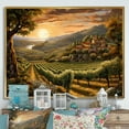 thumbnail image 1 of Designart "Fluid Art Vineyard Charm" Vineyard Floater Framed Canvas Prints, 1 of 5