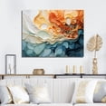 thumbnail image 1 of Designart "Fluid Cascade in Blue and Orange Ink" Extra Large Abstract Wall Art - Modern Colorful Abstract Liquid Ink Bedroom Canvas Wall Art, 1 of 5