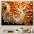 thumbnail image 1 of Designart "Fluid Flames In Abstract Coffee" Abstract Shapes Canvas Prints, 1 of 7