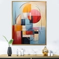 thumbnail image 1 of Designart "Focusing on Geometric Abstraction IV" Abstract Spirals Floater Framed Canvas Art Print, 1 of 7
