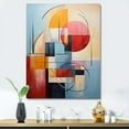 thumbnail image 1 of Designart "Focusing on Geometric Abstraction IV" Abstract Spirals Canvas Art Print, 1 of 5