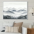 thumbnail image 1 of Designart "Foggy Wonder Of The Mountain Mornings" Landscape Mountains Floater Framed Canvas Prints, 1 of 5