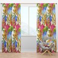 thumbnail image 1 of Designart 'Foliage Tropical II' Mid-Century Modern Blackout Curtain Panel, 1 of 4