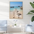 thumbnail image 1 of Designart "Footprints In Beach Photo II" Nautical & Beach Floater Framed Canvas Print, 1 of 7
