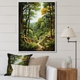 thumbnail image 1 of Designart "Forest Canopy Portrayed Trees in Harmony V" Cottage Floater Framed Canvas Wall Art, 1 of 7