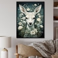 thumbnail image 1 of Designart "Forest Deer Guardian" Animals Framed Wall Art - Traditional White Deer Bedroom Framed Canvas Wall Art, 1 of 6