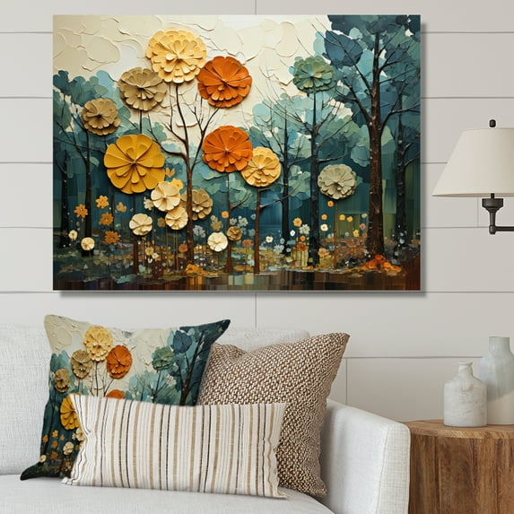 Designart "Forest Majestic Forest composition I" Modern Wall Decor