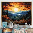 thumbnail image 1 of Designart "Forest Majestic Reverie painting" Landscapes Floater Framed Canvas Wall Art, 1 of 7