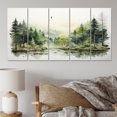thumbnail image 1 of Designart "Forest Retreat Oasis I" Countryside Metal Wall Décor Set, 1 of 1