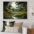 thumbnail image 1 of Designart "Forest Woods Pastoral I" Landscapes Floater Framed Wall Art Living Room, 1 of 7