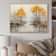 thumbnail image 1 of Designart "Forest Yellow Wood composition III" Modern Floater Framed Wall Art Print, 1 of 7