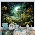 thumbnail image 1 of Designart "Forest captivate Forest Pointillism II" Landscapes Wall Decor, 1 of 5