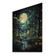 thumbnail image 1 of Designart "Forest captivate Forest Pointillism IV" Landscape & Nature Print on Natural Pine Wood, 1 of 5