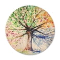 thumbnail image 1 of Designart 'Four Seasons Four Color Tree ' Modern Wood Wall Clock, 1 of 5