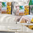 thumbnail image 1 of Designart Four Seasons World Collage - Landscape Printed Throw Pillow - 12x20, 1 of 1