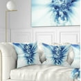 thumbnail image 1 of Designart Fractal 3D Blue Splash Burst - Contemporary Throw Pillow - 16x16, 1 of 5