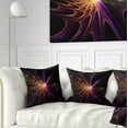 thumbnail image 1 of Designart Fractal 3D Colored Bulgy Circles - Abstract Throw Pillow - 18x18, 1 of 5