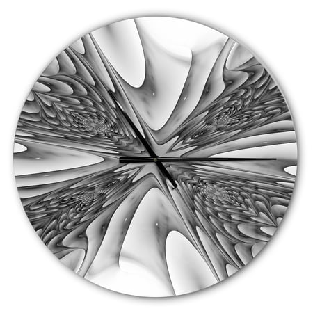Designart 'Fractal 3D Magical Depth' Metal Wall Clock