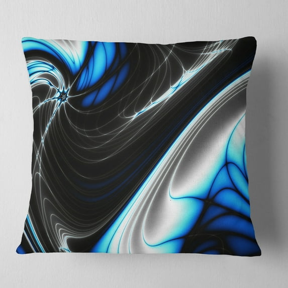 Designart Fractal Artwork for Creative Design - Abstract Throw Pillow - 16x16