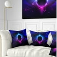 thumbnail image 1 of Designart Fractal Black Star - Contemporary Throw Pillow - 18x18, 1 of 5