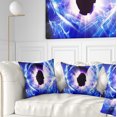 thumbnail image 1 of Designart Fractal Blue Light Shine - Abstract Throw Pillow - 16x16, 1 of 5