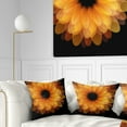 thumbnail image 1 of Designart Fractal Flower Petals on Black - Floral Throw Pillow - 18x18, 1 of 5