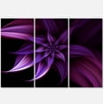 thumbnail image 1 of Designart 'Fractal Flower Purple ' Floral Art Canvas Print, 1 of 3