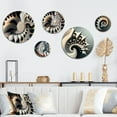 thumbnail image 1 of Designart "Fractal Flower Universe V" Modern Geometric Metal Wall Art Set of 5 Piece, 1 of 5