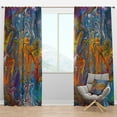 thumbnail image 1 of Designart 'Fractal Flowing Colors' Contemporary Blackout Curtain Panel, 1 of 4