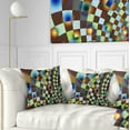 thumbnail image 1 of Designart Fractal Geometric Ornament Design - Contemporary Throw Pillow - 16x16, 1 of 5