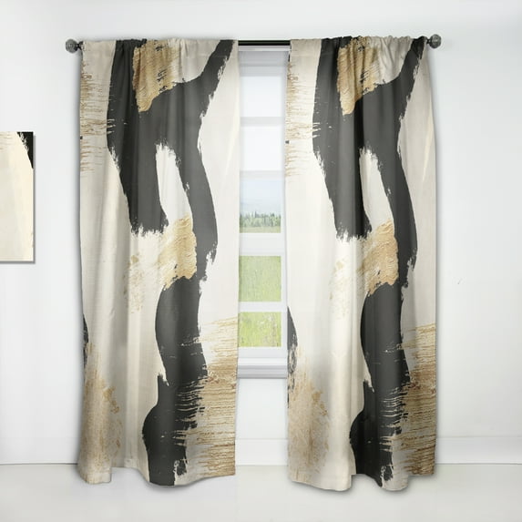 Designart 'Fractal Glam Collage III' Glam Curtain Panel