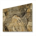 thumbnail image 1 of Designart 'Fractal Gold Stone' Cabin & Lodge Print on Natural Pine Wood, 1 of 3