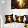 thumbnail image 1 of Designart Fractal Hoops - Abstract Throw Pillow - 18x18, 1 of 5