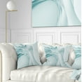 thumbnail image 1 of Designart Fractal Large Blue 3D Waves - Contemporary Throw Pillow - 16x16, 1 of 5