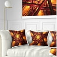 thumbnail image 1 of Designart Fractal Mandala Design - Abstract Throw Pillow - 16x16, 1 of 5
