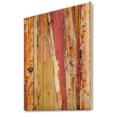 thumbnail image 1 of Designart 'Fractal Orange Glam Natural Wood' Traditional Print on Natural Pine Wood, 1 of 3