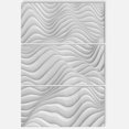 thumbnail image 1 of Designart 'Fractal Rippled White 3D Waves' Metal Wall Art, 1 of 3