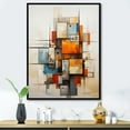thumbnail image 1 of Designart "Fragmented Perspectives in Cubism I" Abstract Floater Framed Canvas Print, 1 of 7
