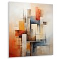 thumbnail image 1 of Designart "Fragmented Perspectives in Cubism II" Cubism Metal Art Living Room, 1 of 5
