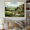 thumbnail image 1 of Designart "France French Vineyard Euphony" Landscapes Floater Framed Canvas Wall Art, 1 of 7