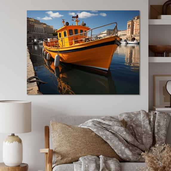 Designart "France Marseille Maritime quintessence II" France Wall Art Living Room