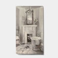 thumbnail image 1 of Designart 'French Bathroom Vintage I' Traditional Bathroom Premium Canvas Wall Art, 1 of 3